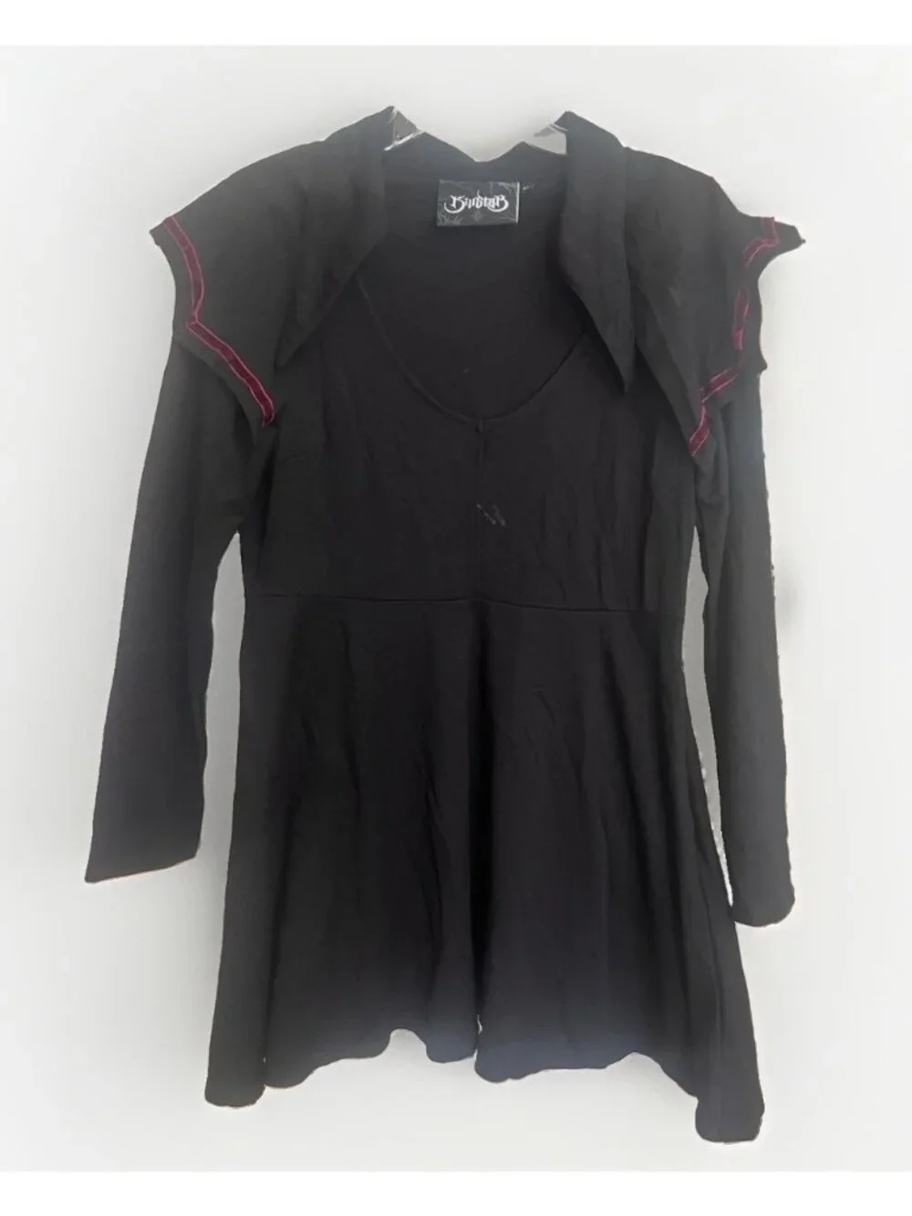 Killstar Bat Collar Black Goth Skater Dress Women’s 2XL.     Ab